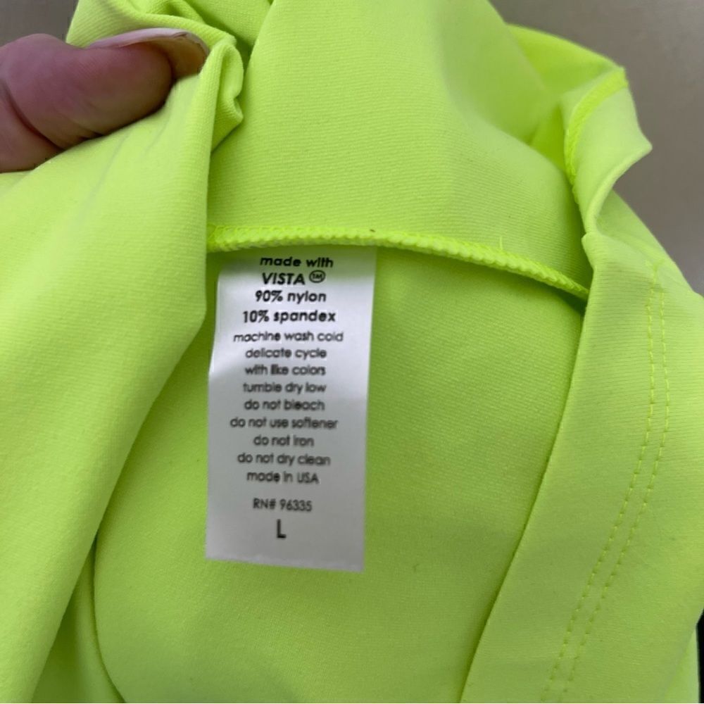 Susana Monaco Neon Yellow Strapless Tube Mini Dress L - Picture 4 of 5